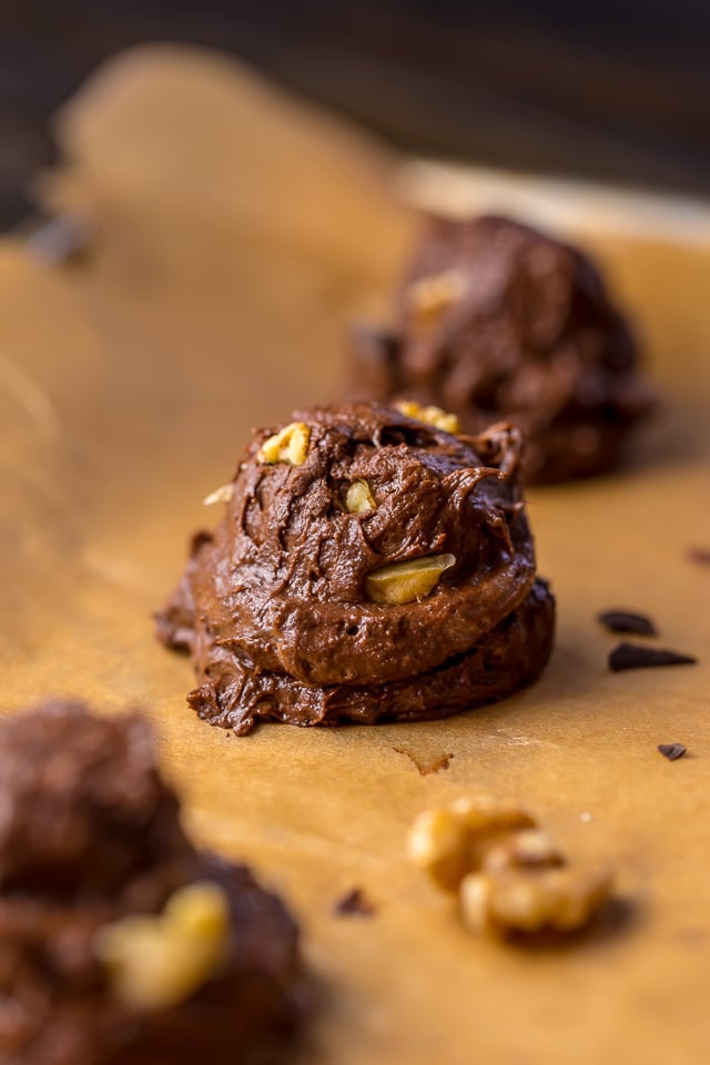 These Triple Chocolate Brownie Cookies are SO decadent!