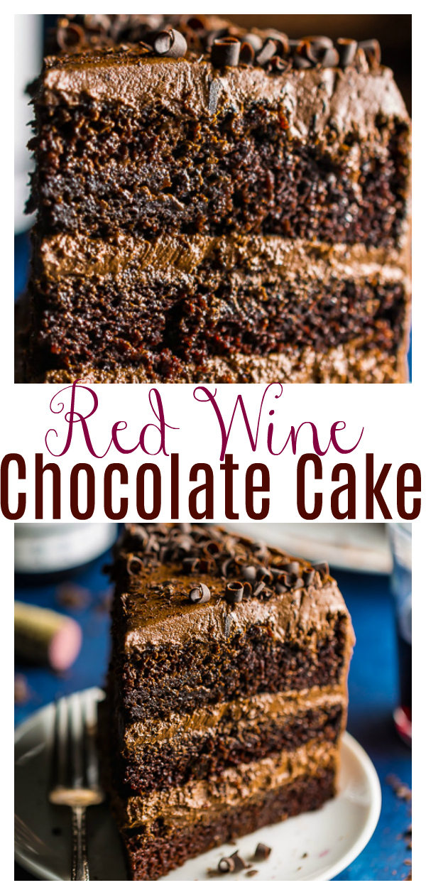 This Red Wine Chocolate Cake is such a decadent treat! And it's perfect for special occasions! If you love red wine and dark chocolate, you have to try this cake recipe.