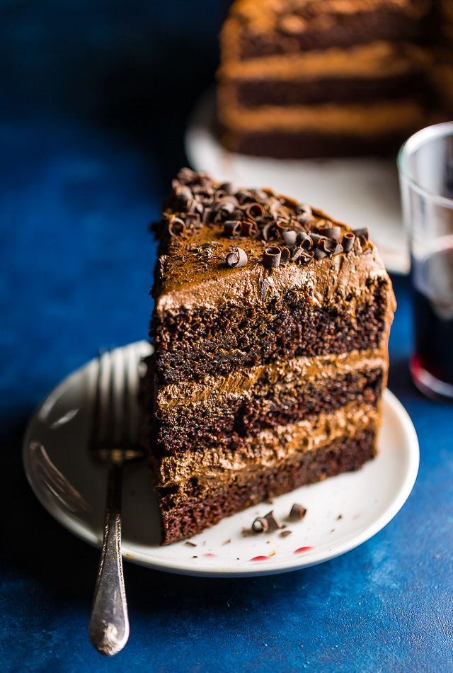 Spiced Red Wine Pear & Chocolate Cake - Waves in the Kitchen