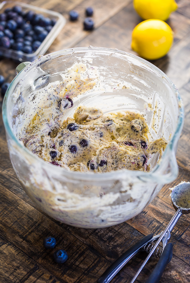 These BIG bakery-style Blueberry Lemon Poppy Seed Muffins are so darn good! Especially with a cup of coffee.