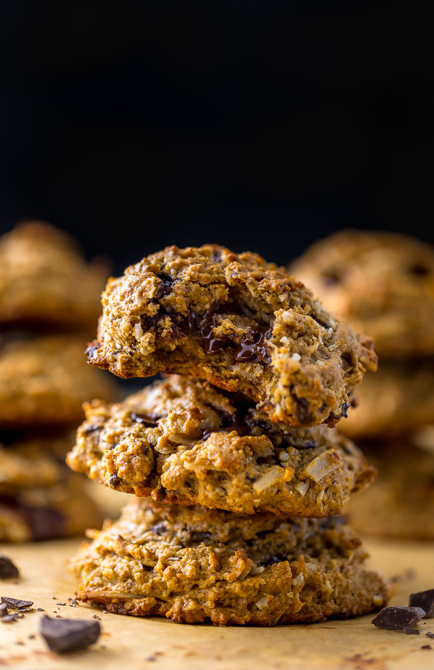 Chocolate Coconut Banana Bread Breakfast Cookies are so delicious and perfect with a cup of coffee!