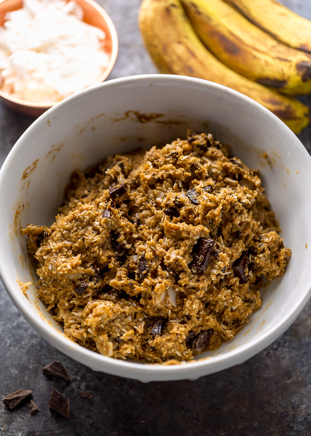 Chocolate Coconut Banana Bread Breakfast Cookies are so delicious and perfect with a cup of coffee!