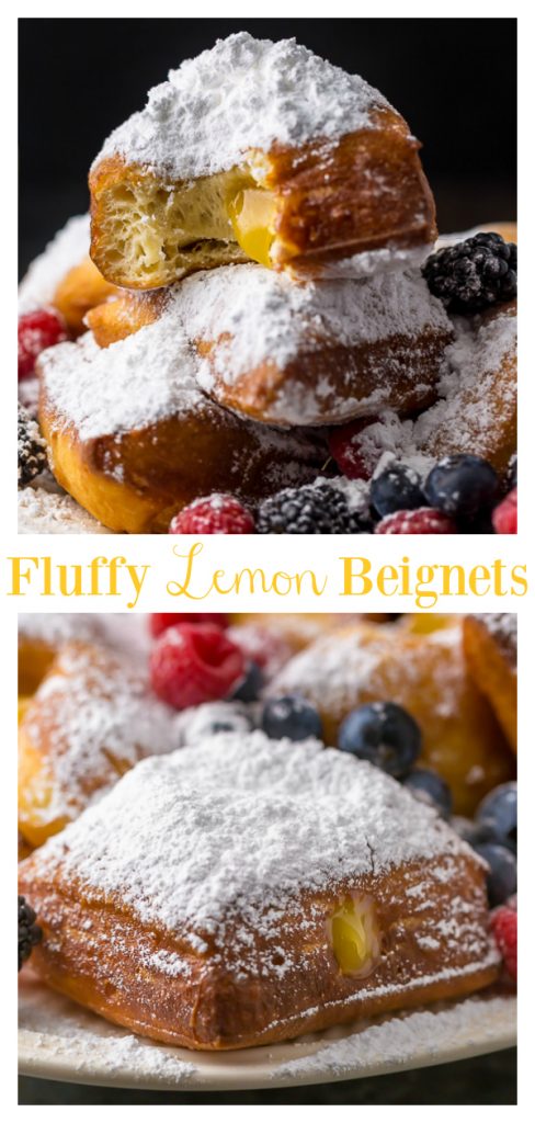 So light and airy, these Lemon Beignets with Fresh Berries are surprisingly easy and perfect for Summer!