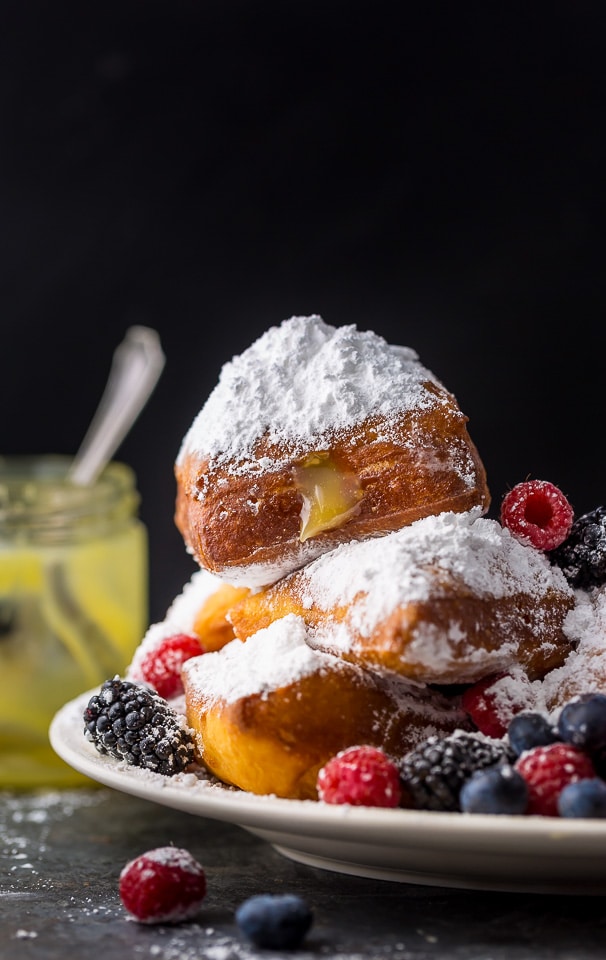 So light and airy, these Lemon Beignets with Fresh Berries are surprisingly easy and perfect for Summer!