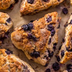 Mmm... these Blueberry Snickerdoodle Scones are so flavorful and perfect for brunch!