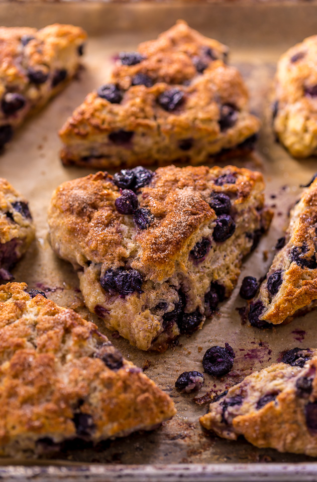 Mmm... these Blueberry Snickerdoodle Scones are so flavorful and perfect for brunch!