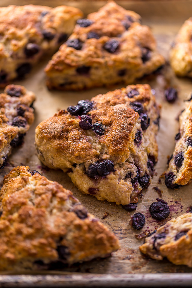 Mmm... these Blueberry Snickerdoodle Scones are so flavorful and perfect for brunch!