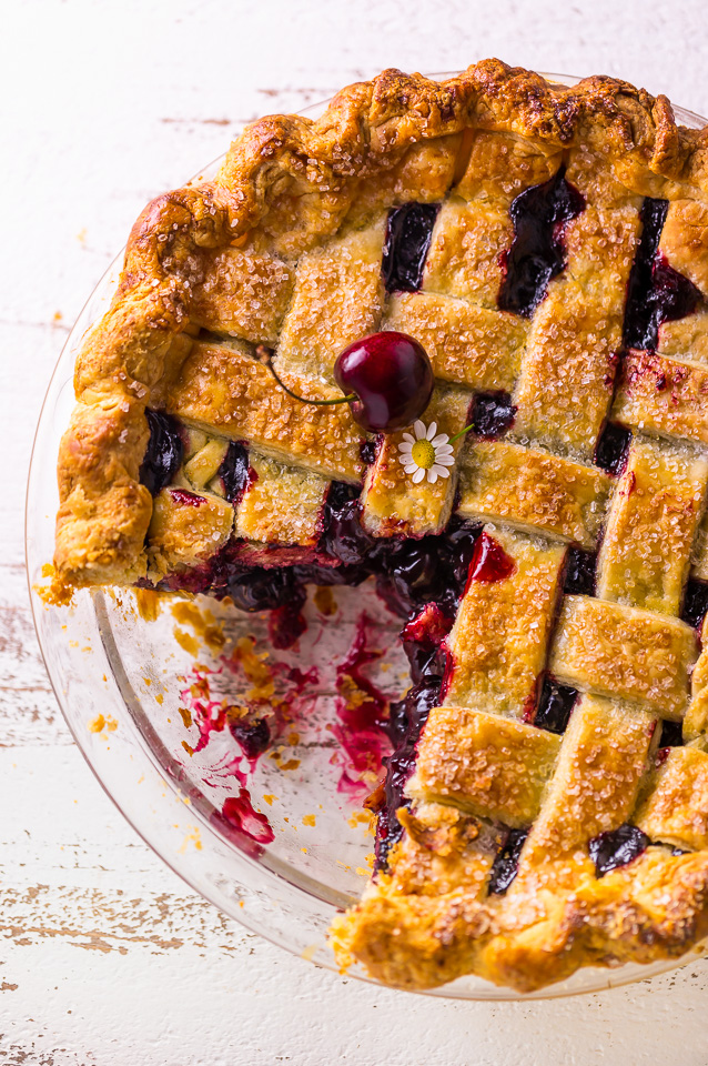 Sweet and Summery, you'll want to make this Foolproof Cherry Pie all season long! So delicious with a cup of coffee!