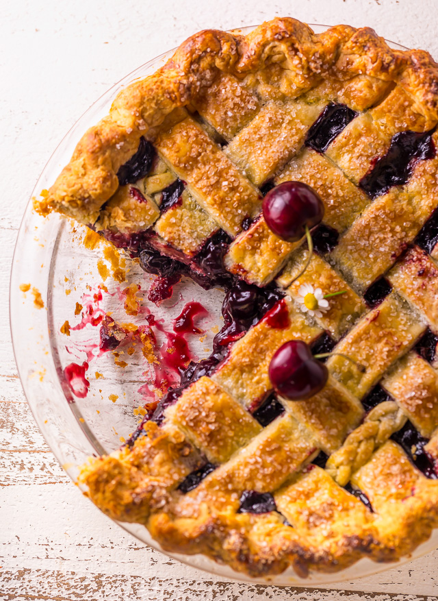 Sweet and Summery, you'll want to make this Foolproof Cherry Pie all season long! So delicious with a cup of coffee!