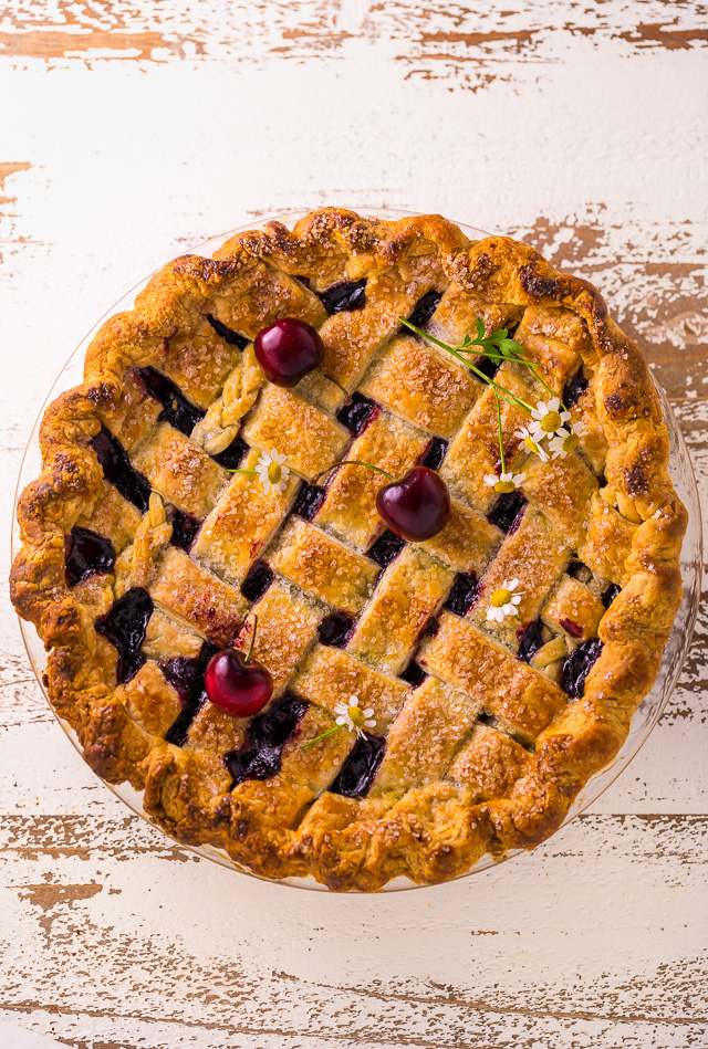 Sweet and Summery, you'll want to make this Foolproof Cherry Pie all season long! So delicious with a cup of coffee!