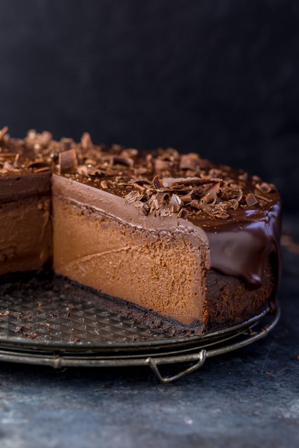 Ultimate Chocolate Cheesecake - Baker by Nature