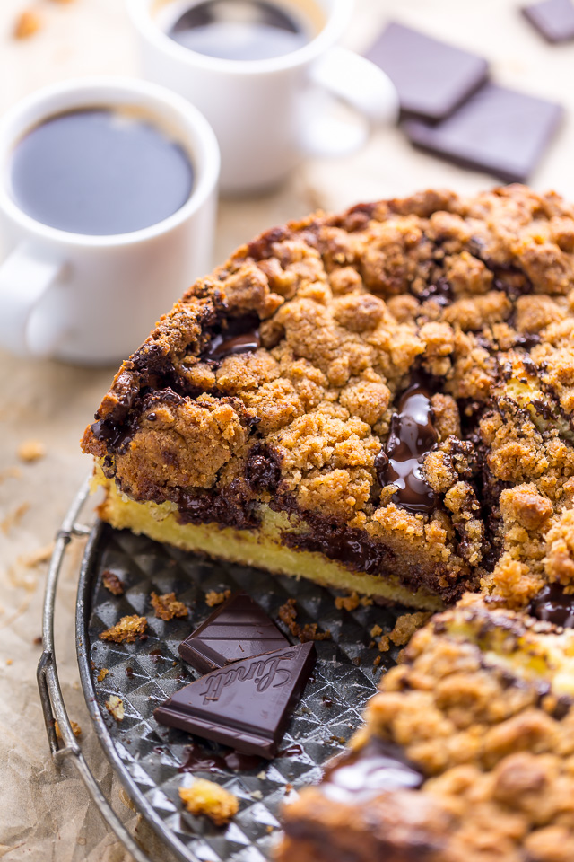 This Chocolate Swirl Coffee Cake is moist, rich, and so decadent! Perfect for so many occasions!