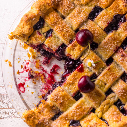 Sweet and Summery, you'll want to make this Foolproof Cherry Pie all season long! So delicious with a cup of coffee!