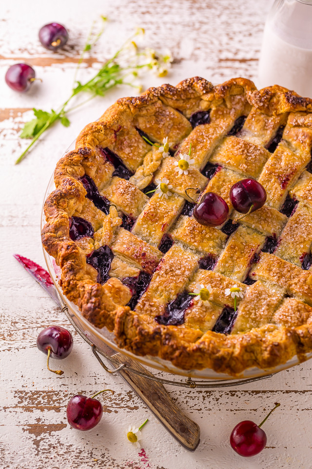 Sweet and Summery, you'll want to make this Foolproof Cherry Pie all season long! So delicious with a cup of coffee!