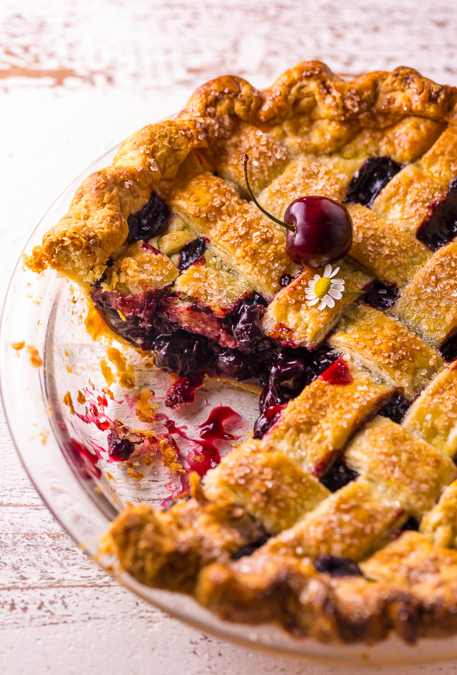 Sweet and Summery, you'll want to make this Foolproof Cherry Pie all season long! So delicious with a cup of coffee!