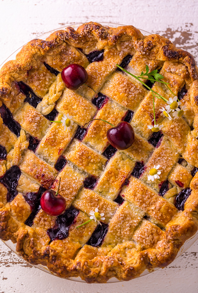 Sweet and Summery, you'll want to make this Foolproof Cherry Pie all season long! So delicious with a cup of coffee!