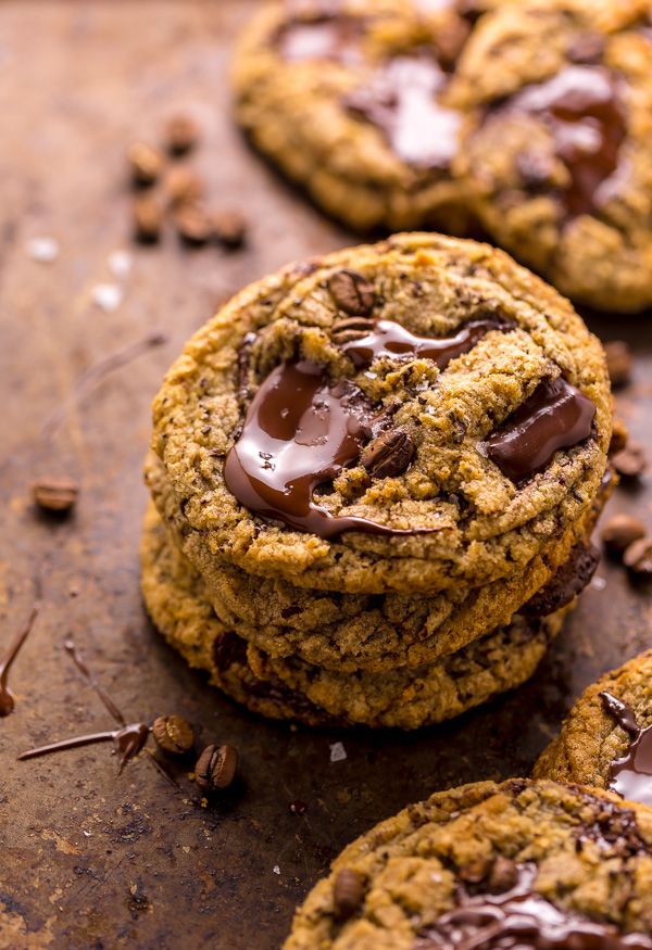 These Coffee Cardamom Chocolate Chunk Cookies are thick, chewy, and so flavorful! The best part is they're freezer friendly!!!