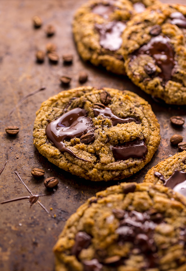 These Coffee Cardamom Chocolate Chunk Cookies are thick, chewy, and so flavorful! The best part is they're freezer friendly!!!