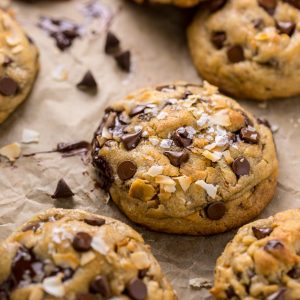 Brown Butter Coconut Chocolate Chip Cookies