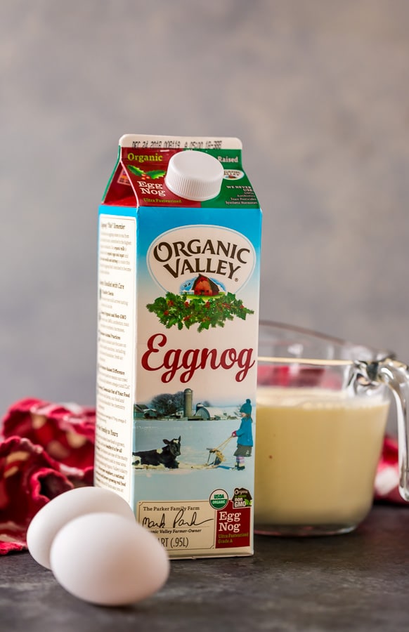 Fluffy and flavorful eggnog pancakes! These are so easy and perfect for Christmas morning!