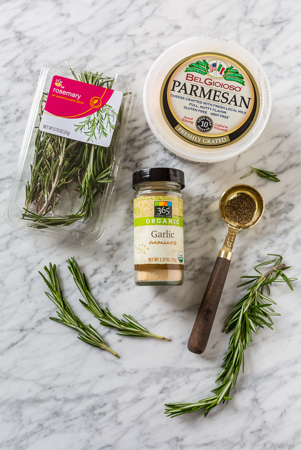 Rosemary Parmesan Biscuits are fluffy, flavorful, and so good with a bowl of soup or chili! Perfect for Thanksgiving, too!