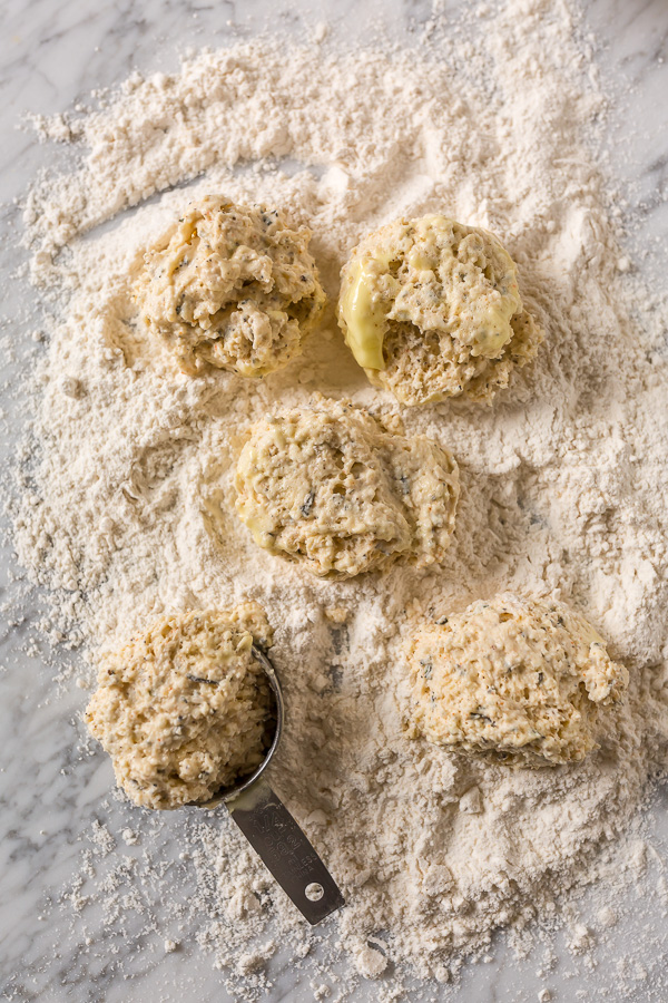 Rosemary Parmesan Biscuits are fluffy, flavorful, and so good with a bowl of soup or chili! Perfect for Thanksgiving, too!