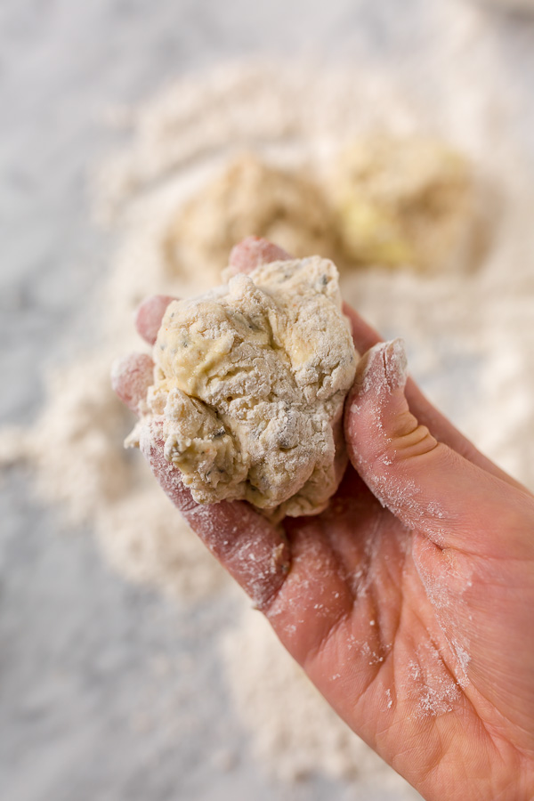 Rosemary Parmesan Biscuits are fluffy, flavorful, and so good with a bowl of soup or chili! Perfect for Thanksgiving, too!