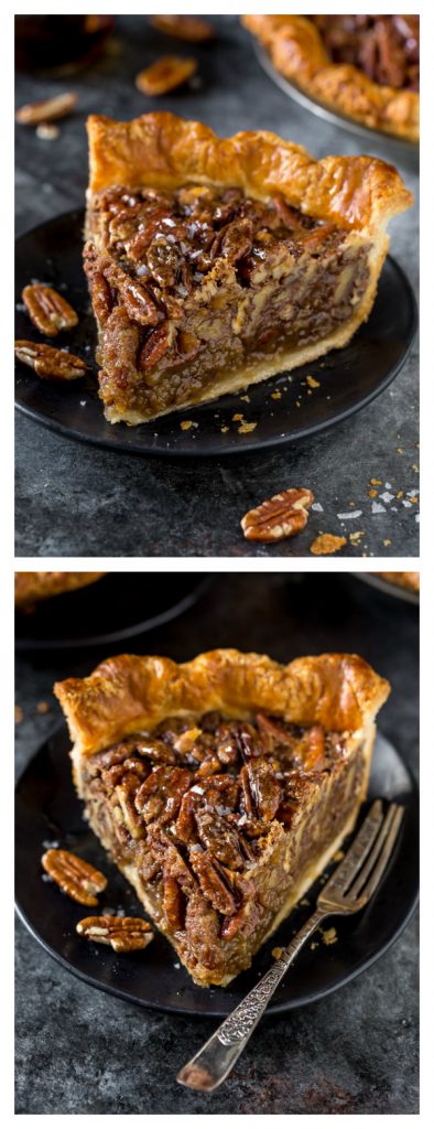 No Corn Syrup Pecan Pie made with real maple syrup!