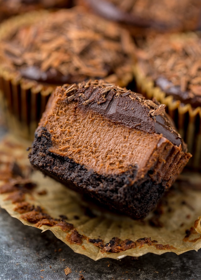 Dark Chocolate Cheesecake Bites