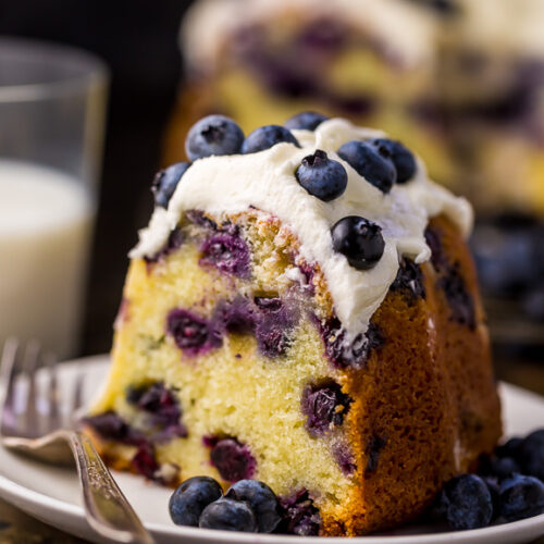 Blueberry Banana Bundt Cake with Cream Cheese Glaze | Banana bundt cake, Banana  bundt, Blueberry bundt cake recipes