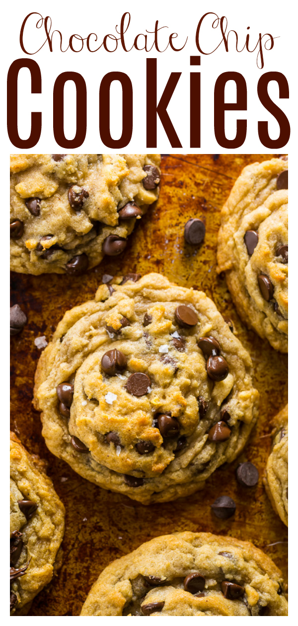 If you've been looking for the best vegan chocolate chip cookie recipe, your search is over! You don't have to refrigerate the dough, so you can just roll and bake. These vegan cookies bake up thick and chewy, with crisp edges!