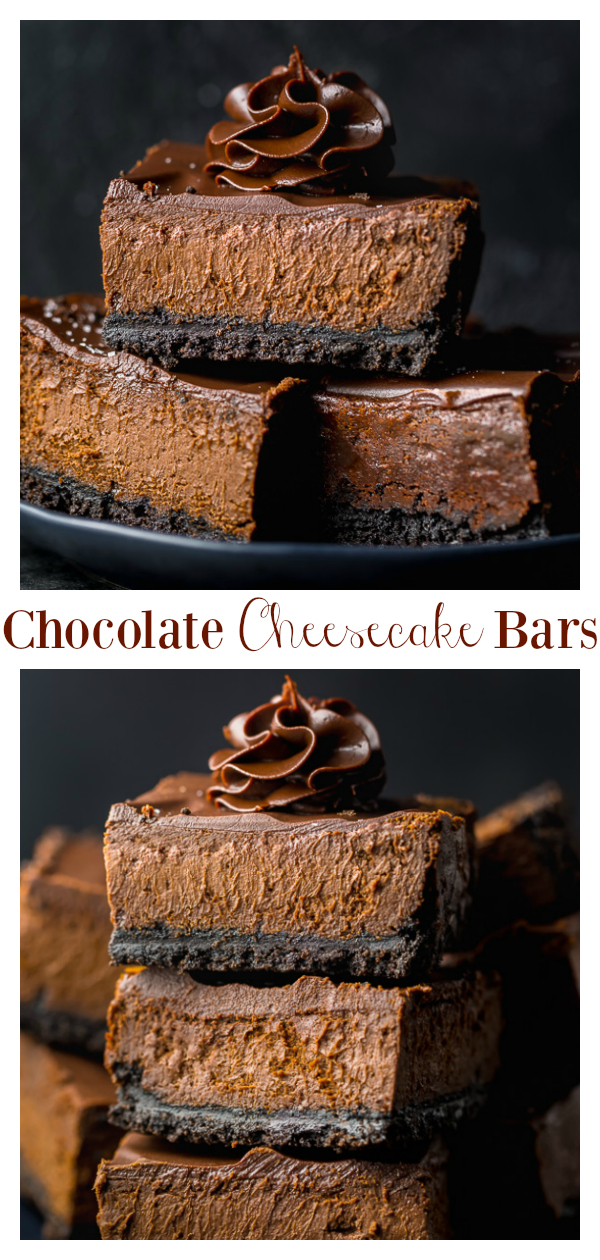 Easy Chocolate Cheesecake Bars Baker By Nature 