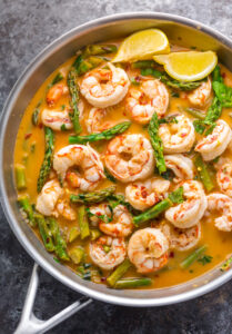 Lemon Garlic Shrimp And Asparagus Baker By Nature