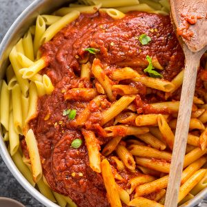 Penne with Spicy Arrabbiata Sauce