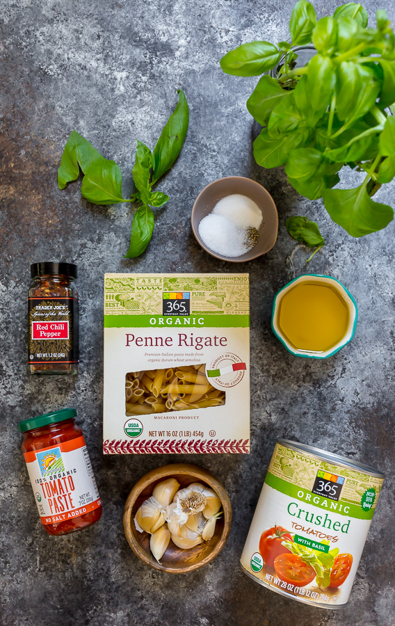 Ingredients for Penne Arrabbiata Recipe