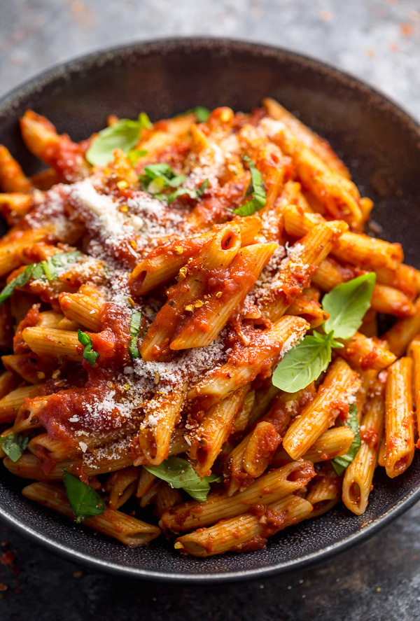 Penne Arrabbiata is spicy, saucy, and so easy! The combination of penne noodles, spicy tomato sauce, and parmesan cheese is simply irresistible. But the best part is this Italian pasta recipe is ready in about 20 minutes.