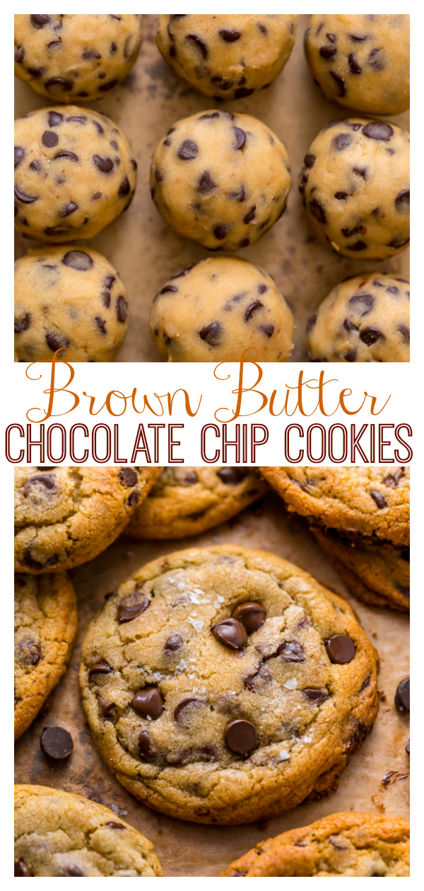 Everyday Chocolate Chip Cookies are soft, chewy, and so delicious! Made with brown butter, they’re extra flavorful. Kids and adults love these chewy chocolate chip cookies!