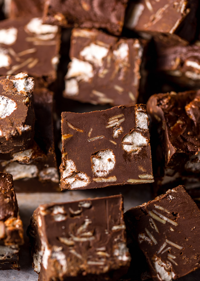 Easy Rocky Road Fudge Recipe Baker By Nature 7308