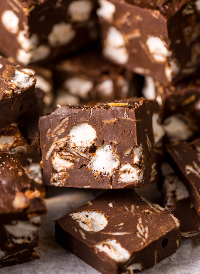 Easy Rocky Road Fudge Recipe Baker By Nature 8953