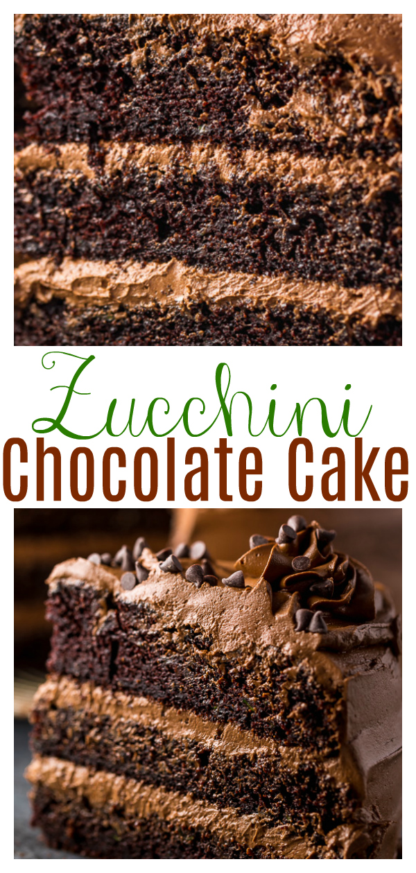 This is a great recipe for Chocolate Zucchini Cake with Chocolate Frosting! 2 cups of shredded zucchini makes this cake so moist and delicious. You’re going to love this cake!