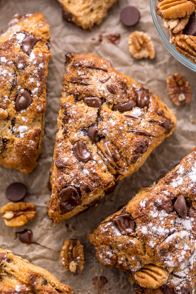 Chocolate Pecan Scones