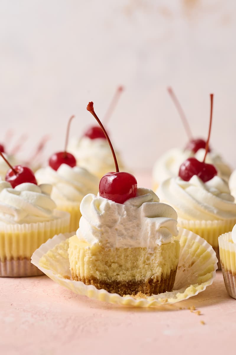 Mini Cheesecake Cups in Muffin Pan