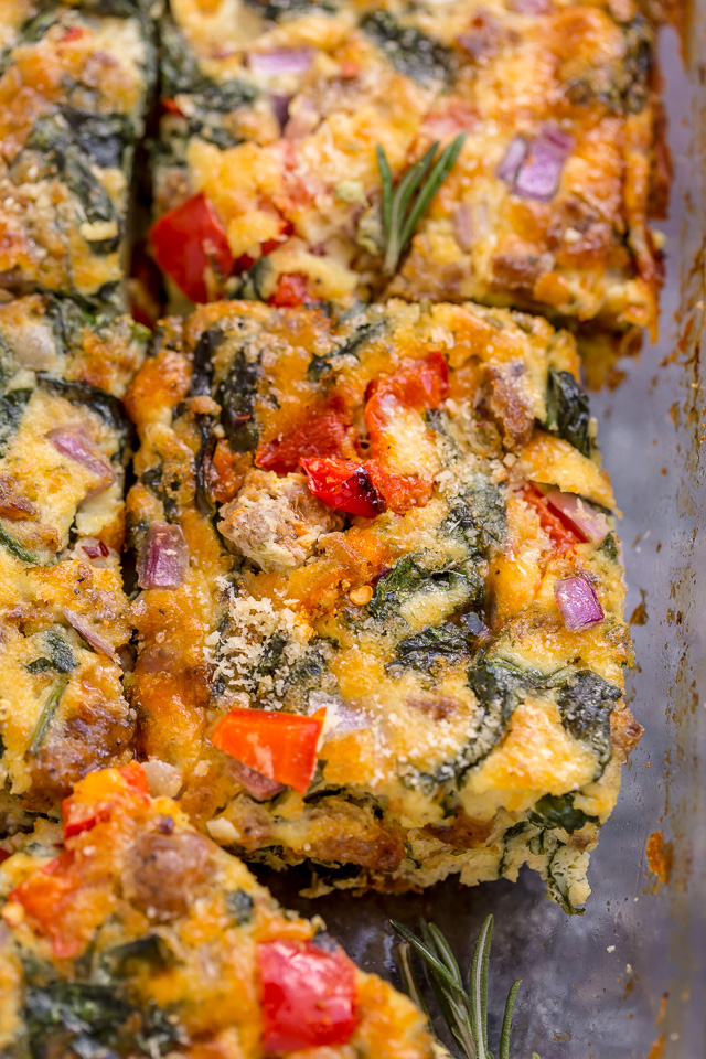 Easy Overnight Italian Breakfast Casserole - Baker by Nature