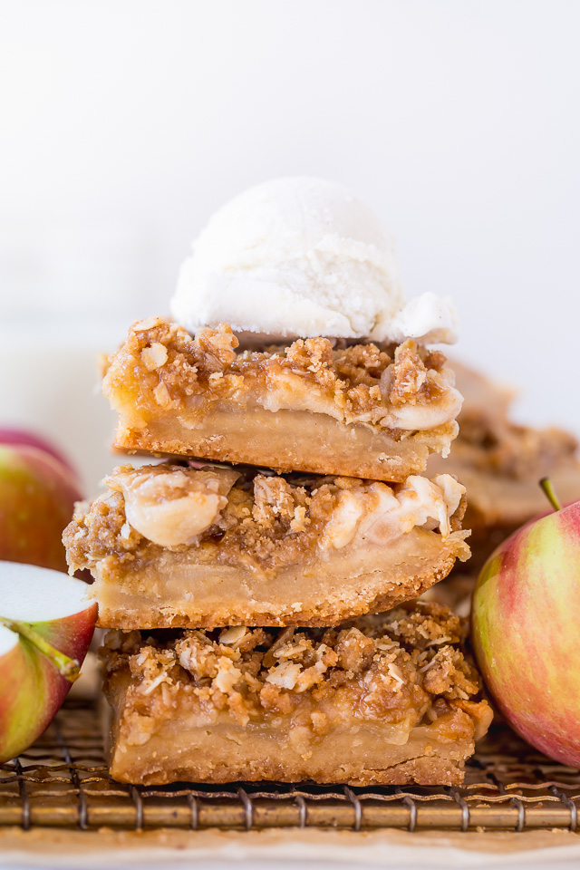 The Best Apple Crisp Bars