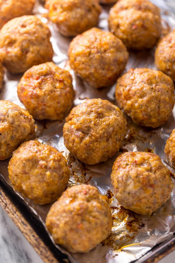 Italian Sausage Meatballs Baker by Nature