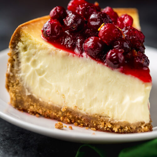 Orange Ricotta Cheesecake - Baker by Nature