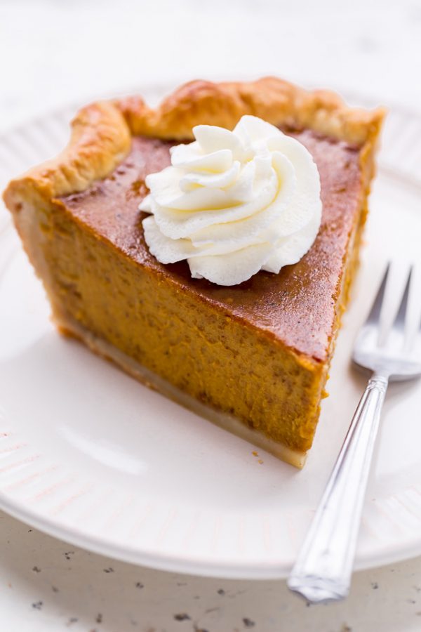 Bourbon Pumpkin Pie - Baker by Nature