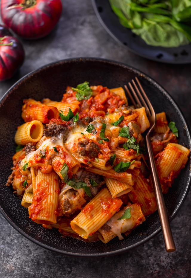 Rigatoni with Beef
