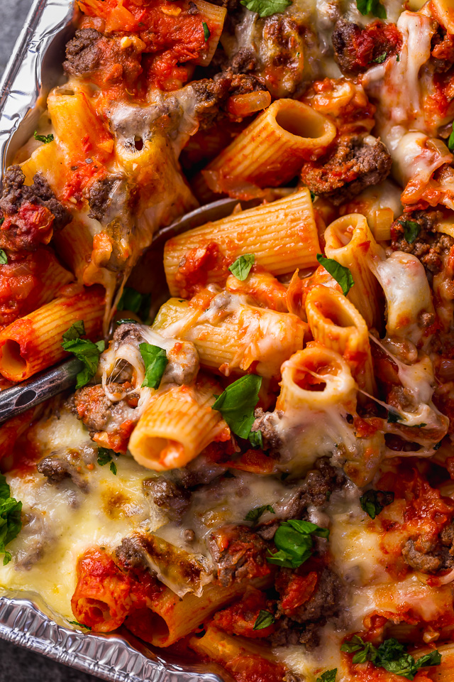 Baked Rigatoni with Beef