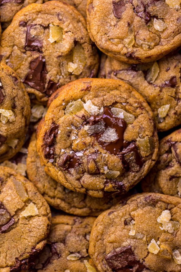 Chewy Ginger Chocolate Chunk Cookies Baker by Nature